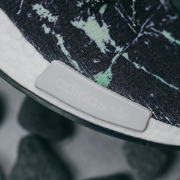 Adidas NMD R1 PK Mens Sneakers Green Marble Black - Picture 7 of 15